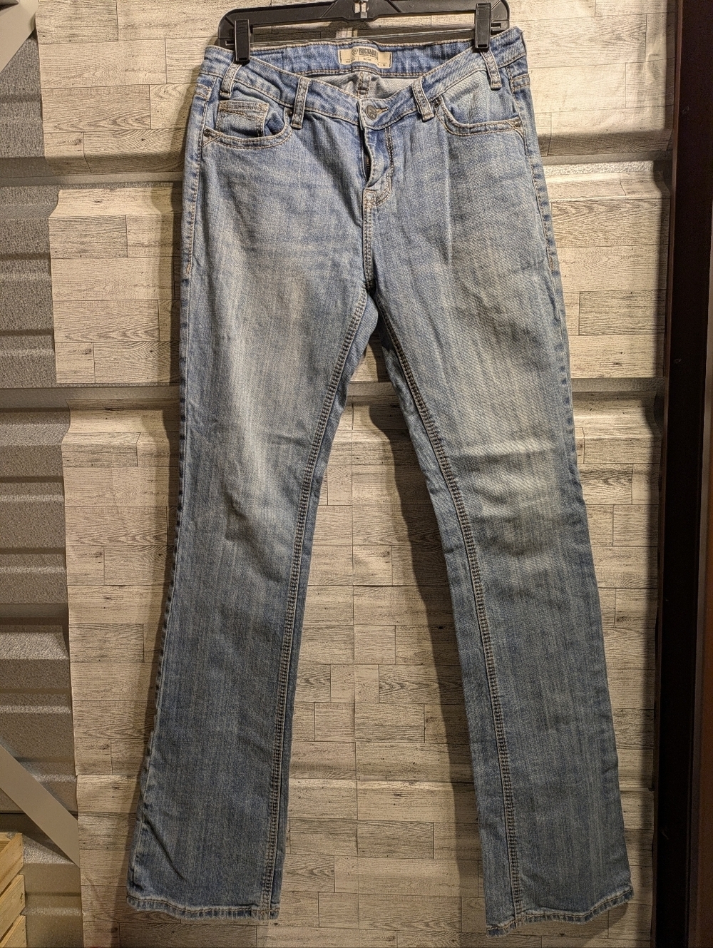 rock And Roll Denim Light Blue Women's Boot Cut Jeans - Classic Mid-Rise Style
